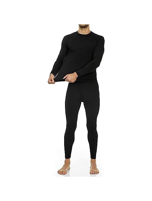 Thermajohn Men's Ultra Soft Thermal Underwear Long Johns Set with Fleece Lined