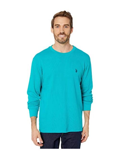 U.S. Polo Assn. Men's Long Sleeve Crew Neck Solid Thermal Shirt