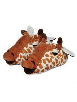 Onmygogo Fuzzy Winter Animal Slippers for Men and Women