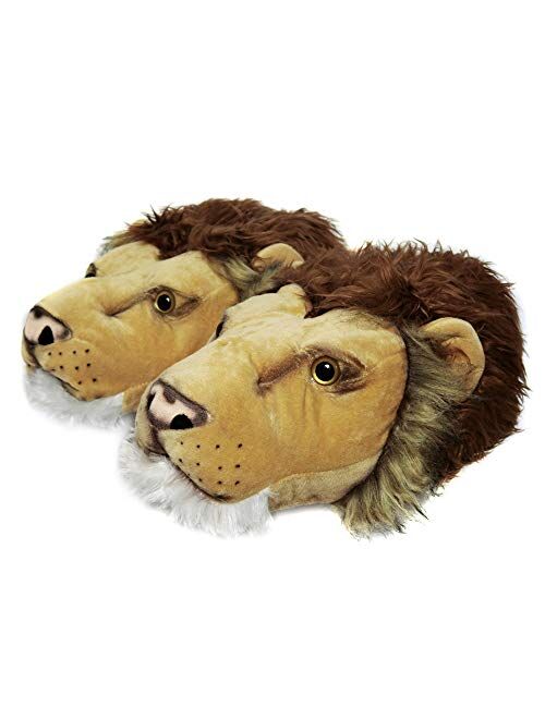 Onmygogo Fuzzy Winter Animal Slippers for Men and Women