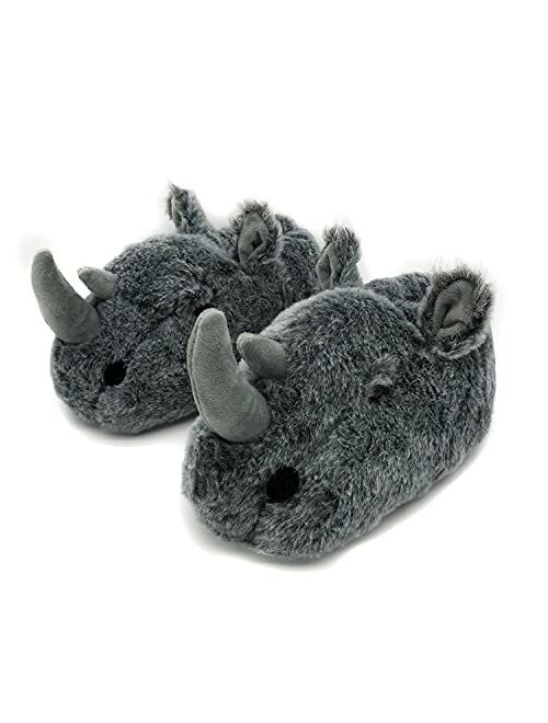 Onmygogo Fuzzy Winter Animal Slippers for Men and Women