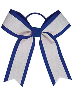 Chass White Glitter Hair Bow