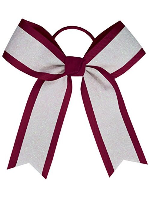 Chasse Chassé White Glitter Hair Bow