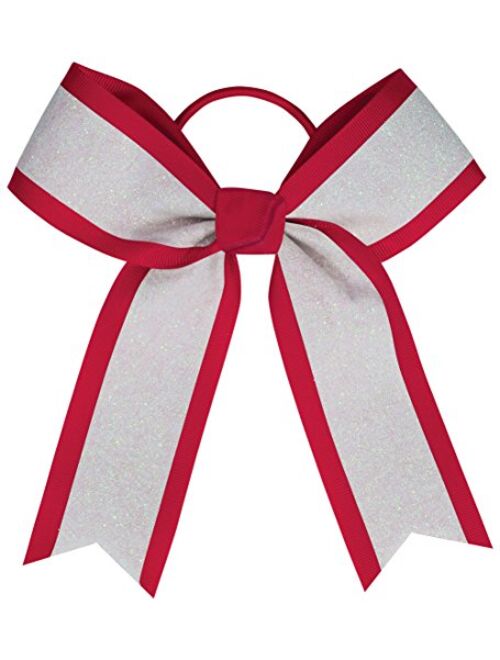 Chasse Chassé White Glitter Hair Bow