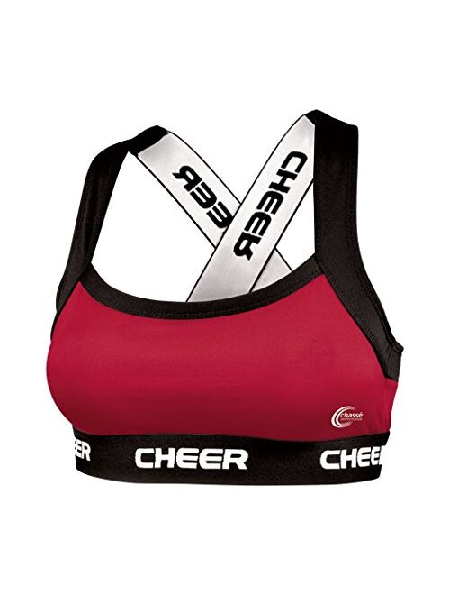 Chasse Chassé Performance C-Prime 2.0 Fitted Cheerleading Practice Sports Bra - - Youth