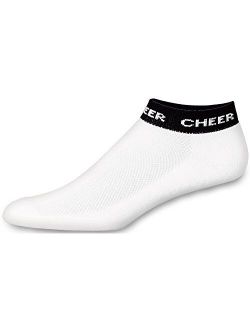 Chass Women's In-Stock Low Anklet With Cheer Stripe Socks - Adult Sizes