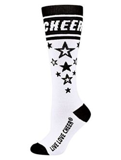 Chass Knee-High Star Struck Compression Sock - Blk Adult
