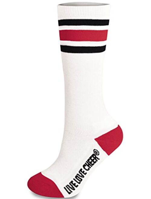 Chasse Cheerleading Striped Knee-High Socks