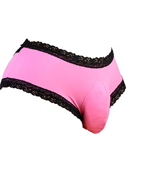 Buy Aishani Sissy Pouch Panties Men S Bikini Briefs Lace Underwear For