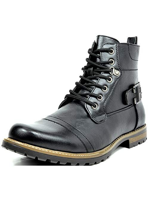 Bruno Marc Men's Military Motorcycle Combat Military Boots