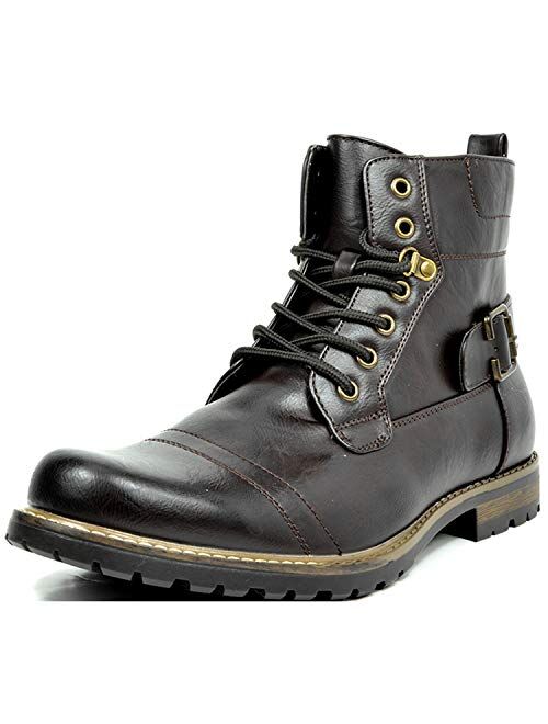 Bruno Marc Men's Military Motorcycle Combat Military Boots