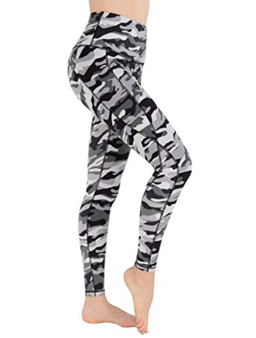 iKeep High Waist Yoga Pants with Pockets for Women, Tummy Control, Non See Through, 4 Way Stretch Workout Yoga Leggings