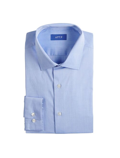 Men's Apt. 9® Premier Flex Regular-Fit Spread-Collar Dress Shirt