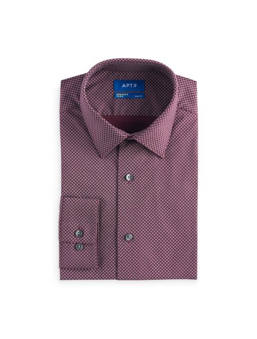 Men's Apt. 9® Premier Flex Regular-Fit Spread-Collar Dress Shirt