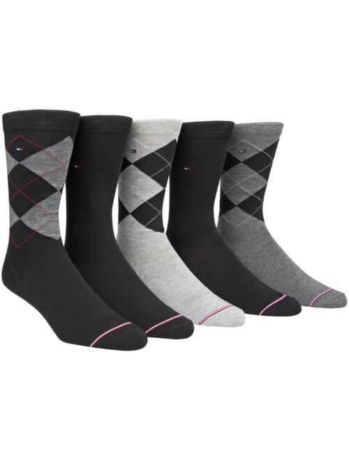 Tommy Hilfiger Men's 5-Pk. Argyle Crew Socks