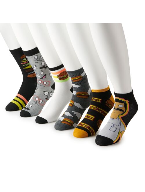 Men's 6-pack Bob's Burgers Novelty Fashion Socks