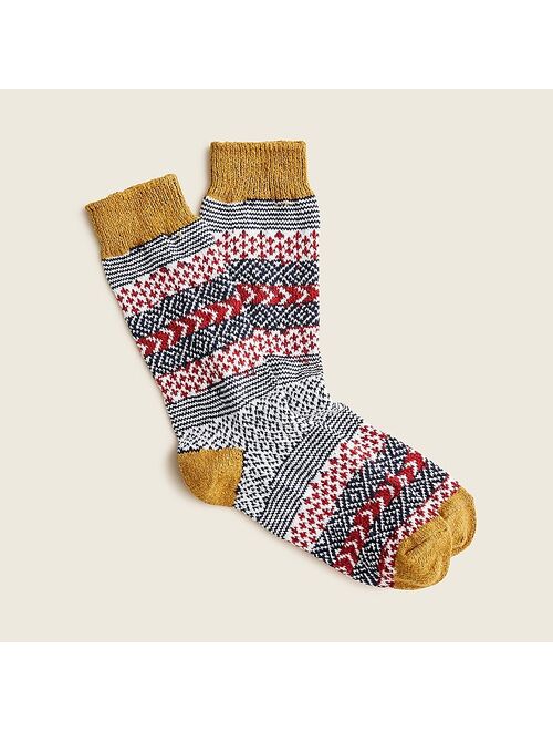 American Trench™ cotton Fair Isle socks