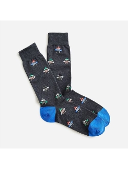 Critter Printed Crew Socks