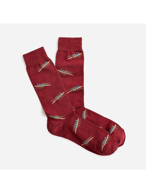 J.Crew Critter Printed Crew Socks