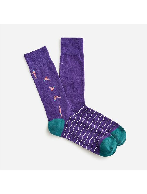 J.Crew Critter Printed Crew Socks