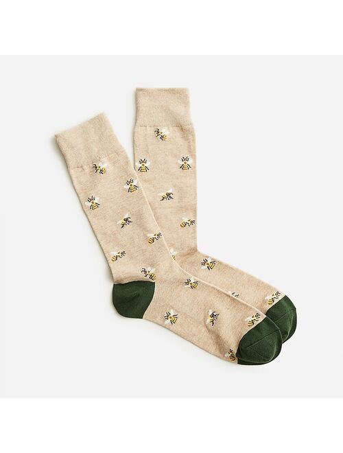 J.Crew Critter Printed Crew Socks