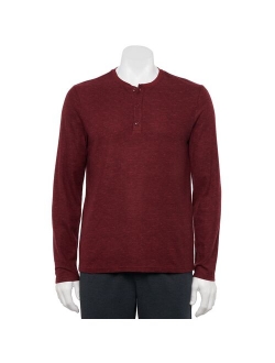 Whisperluxe Relaxed-Fit Waffle Crewneck Sleep Henley