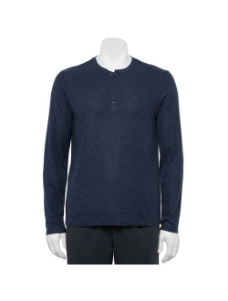 Whisperluxe Relaxed-Fit Waffle Crewneck Sleep Henley