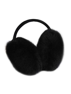 Earmuffs Ear Warmers For Women Winter Fur Foldable Ear Warmer