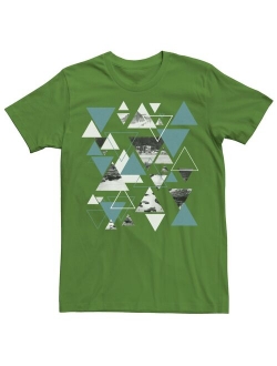 Abstract Geometric Triangle Collage Tee