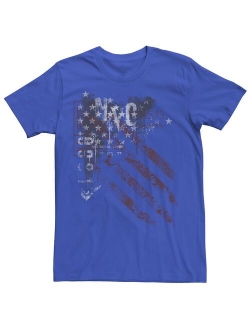 NYC Rustic American Flag Tee