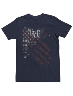 NYC Rustic American Flag Tee