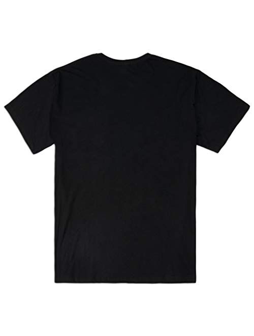 Mens T Shirts Black Cotton Crew Neck Short Sleeve Casual Tee Shirt Tops