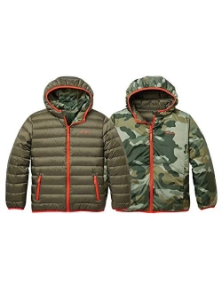 Reversible Jacket for Boys and Girls - Down, Waterproof, Hooded