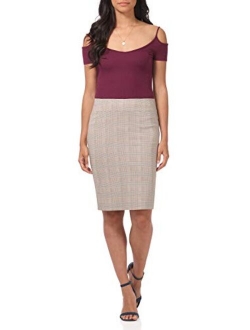 Rekucci Women's Ease into Comfort Fit Perfect Midi Pencil Skirt