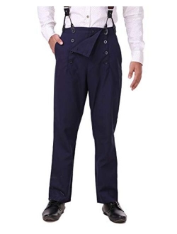 ThePirateDressing Steampunk Victorian Cosplay Costume Architect Men's Pants Trousers