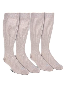 Doctor's Choice Men's Graduated Compression, 8-15 mmhg, Over the Calf, 2 Pack Socks, Shoe Size 6-12.5