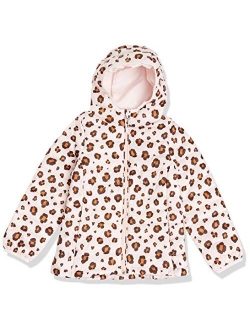 Girls' Lightweight Water-Resistant Packable Hooded Puffer Jacket