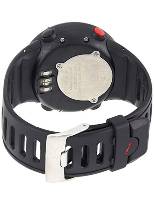 PUMA TIME Men's Year-Round Quartz Watch with Plastic Strap, Black, 24 (Model: PU911291001)