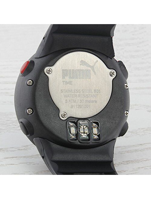 PUMA TIME Men's Year-Round Quartz Watch with Plastic Strap, Black, 24 (Model: PU911291001)