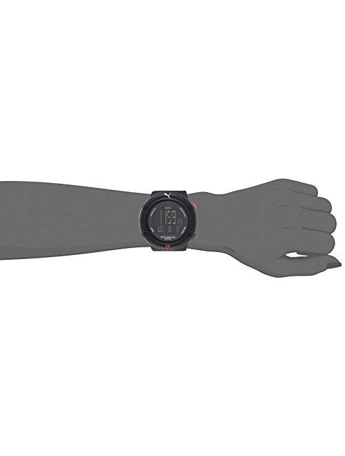 PUMA TIME Men's Year-Round Quartz Watch with Plastic Strap, Black, 24 (Model: PU911291001)