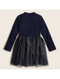 Girls' mixy dress with tulle skirt