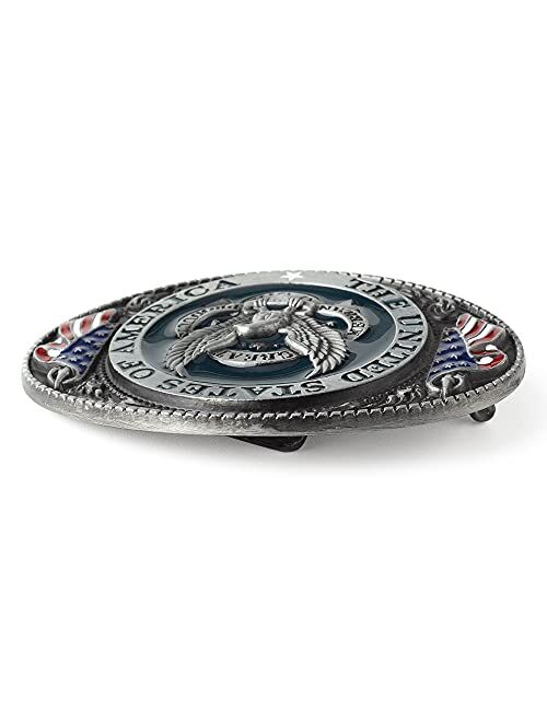 Buckle Rage Belt Buckle Oval Eagle"The United States Of America"