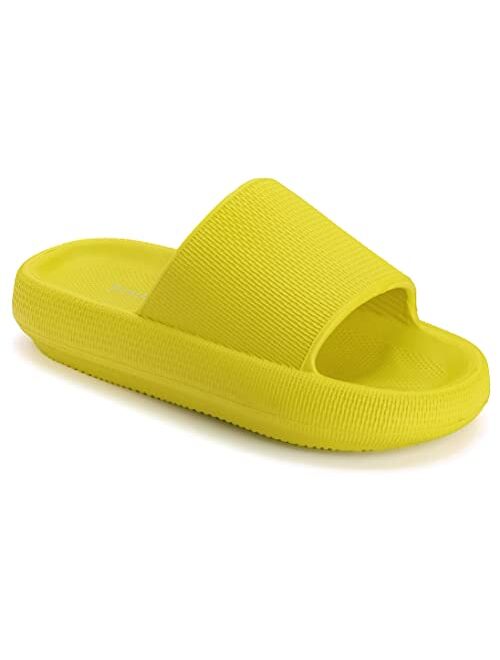 Joomra Pillow Slippers for Women and Men Non Slip Quick Drying Shower Slides Bathroom Sandals | Ultra Cushion | Thick Sole