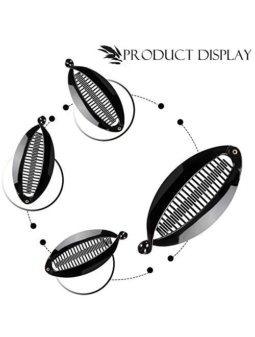 6 Pieces Banana Hair Clips Banana Hair Combs Fishtail Hair Clip Combs Resin Banana Fish Grips for Women Girl Hair Accessories (5.5 Inch, Color 1)