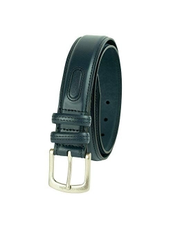 Men's Double Loop Belt-Casual Dress with Single Prong Buckle for Jeans Khakis