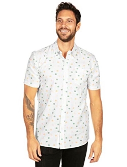 Men's Thanksgiving Button Down Shirt - Turkey Day Button Up Shirts for Guys