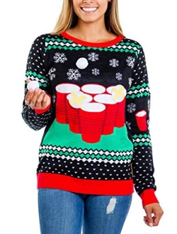 Women's Drinking Game Ugly Christmas Sweater - Funny Christmas Sweater