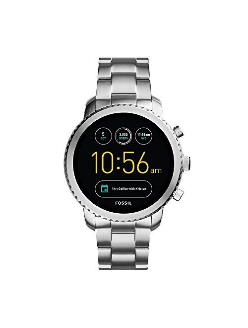 Fossil Q Men's Gen 3 Explorist Stainless Steel Smartwatch, Color: Silver-Tone (Model: FTW4000)