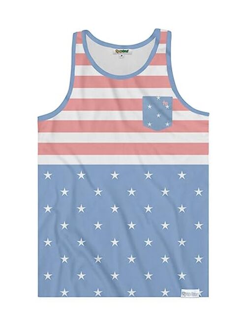 Tipsy Elves Funny American Patriotic Themed Tank Tops for Summer and BBQs