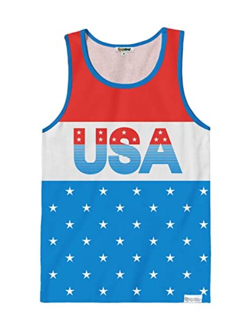 Tipsy Elves Funny American Patriotic Themed Tank Tops for Summer and BBQs